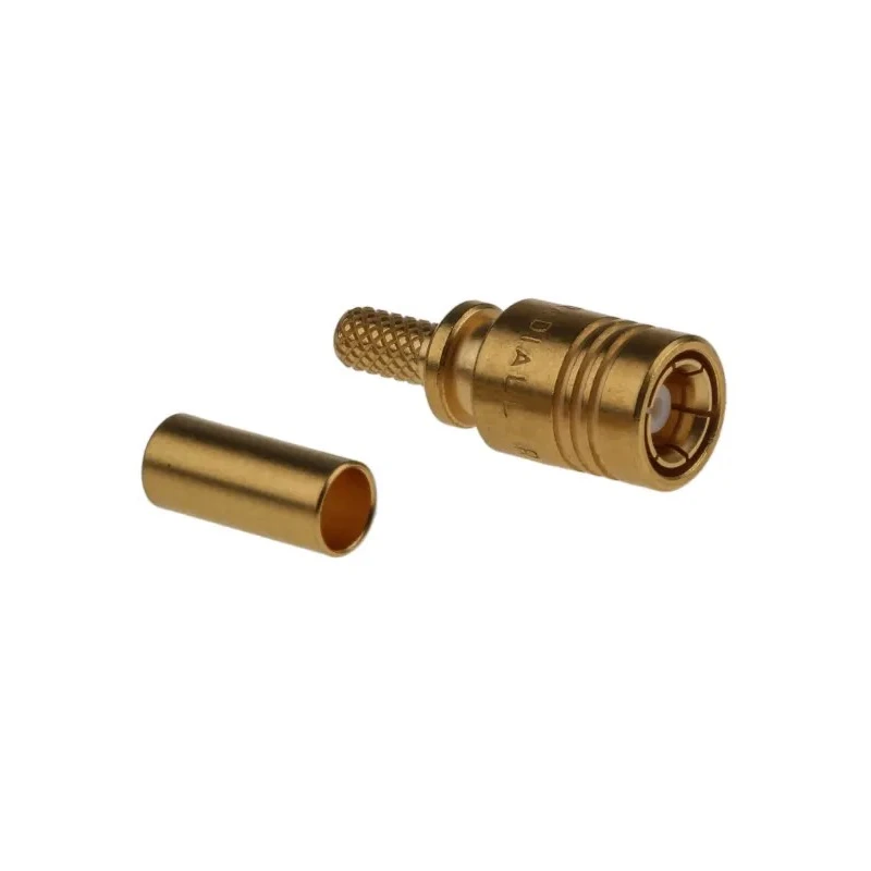 Radiall SMB Series 50 Ω Coaxial Connector Cable Male SMB Straight Body Crimp R114082000W