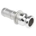 RS PRO Hose Connector 1 in ID Threaded Adapter Stainless Steel Silver Body 17 bar 307-279