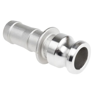 RS PRO Hose Connector 1 in ID Threaded Adapter Stainless Steel Silver Body 17 bar 307-279