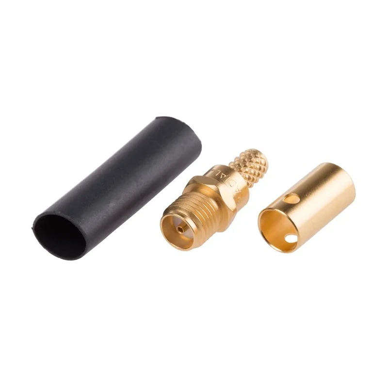 Radiall SMA Series Coaxial Connector Cable Female SMA, 50 Ω, Straight Body Crimp R125238000