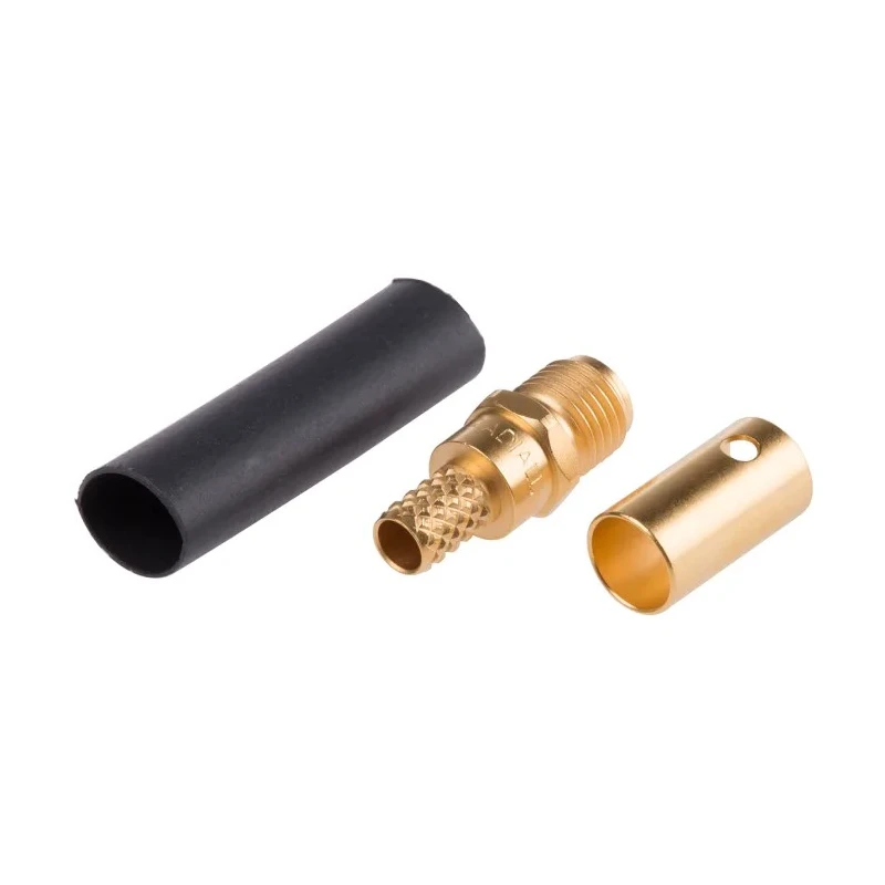 Radiall SMA Series Coaxial Connector Cable Female SMA, 50 Ω, Straight Body Crimp R125238000
