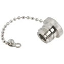 Radiall RF Connector Dust Cap Female Brass Material with Cord Included for Use with N R161.841.000