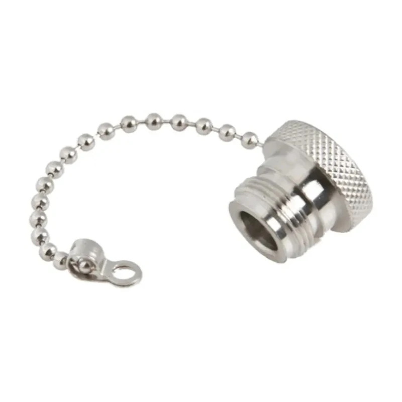 Radiall RF Connector Dust Cap Female Brass Material with Cord Included for Use with N R161.841.000