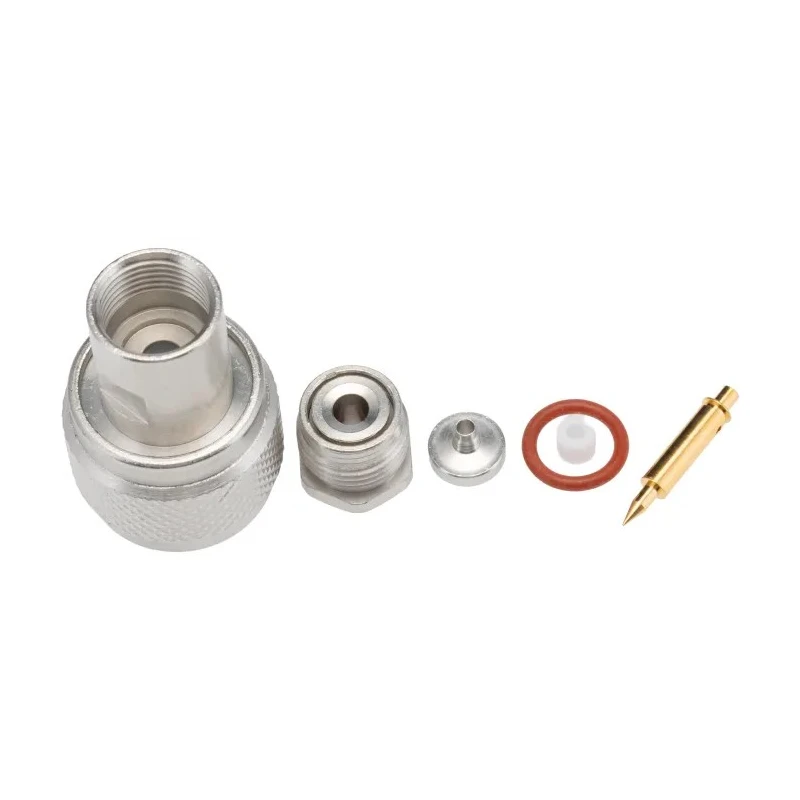 Radiall N Series Coaxial Connector Cable Male N Connector, 50 Ω, Straight Body Clamp R161004000W