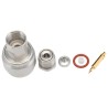 Radiall N Series Coaxial Connector Cable Male N Connector, 50 Ω, Straight Body Clamp R161004000W