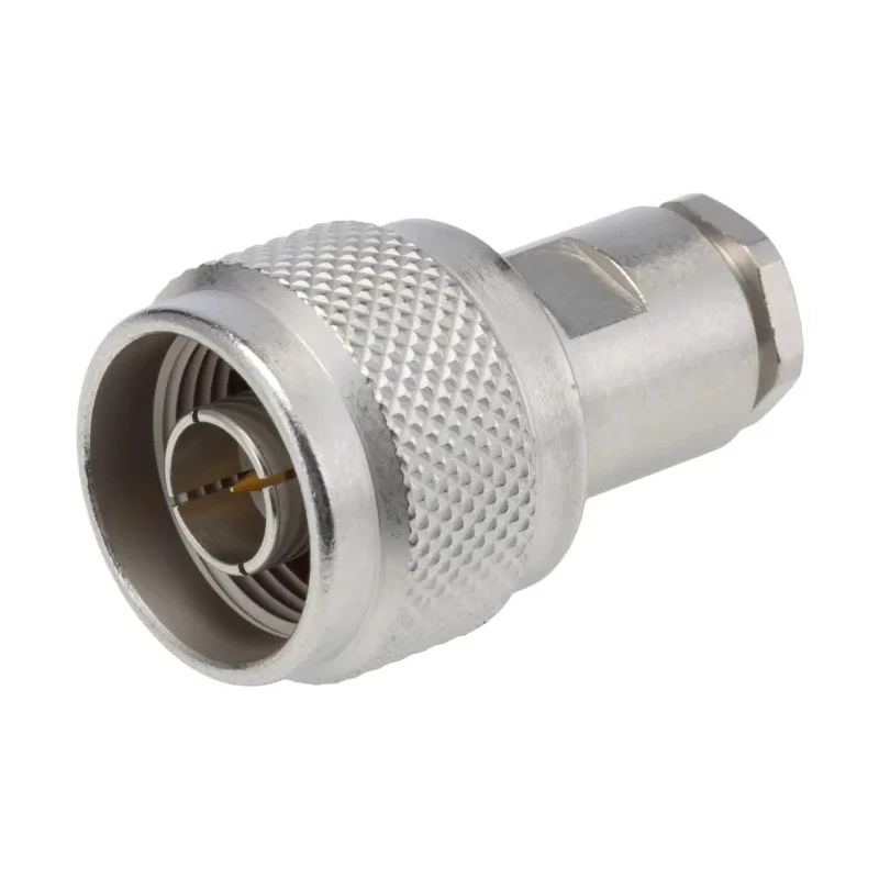 Radiall N Series Coaxial Connector Cable Male N Connector, 50 Ω, Straight Body Clamp R161004000W