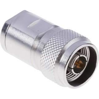 RS PRO N Series Coaxial Connector Cable Male N Connector, 50 Ω, Straight Body Clamp R161022000W