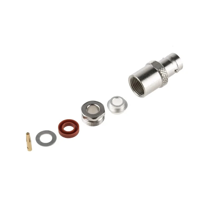 Radiall BNC Series Coaxial Connector Cable Female BNC 50 Ω Straight Body Clamp R141207000W