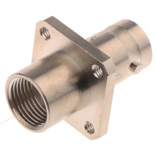 Radiall BNC Series Coaxial Connector Flange Female BNC 50 Ω Straight Body Clamp R141257000W