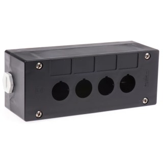 Schneider Electric Black Plastic Harmony Push Button Enclosure 4 Hole 22mm Diameter XALG04