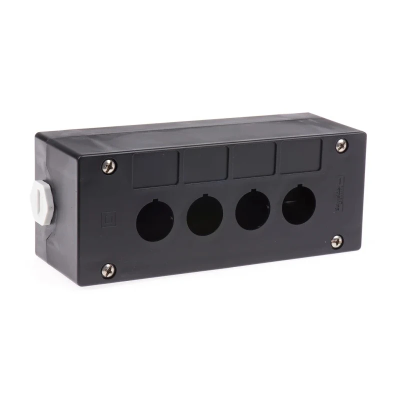 Schneider Electric Black Plastic Harmony Push Button Enclosure 4 Hole 22mm Diameter XALG04