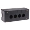Schneider Electric Black Plastic Harmony Push Button Enclosure 4 Hole 22mm Diameter XALG04