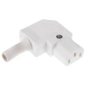 Bulgin IEC Connector C13 Right Angle Cable Mount 250V 10A Screw Termination PX0587/SE/WH