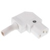 Bulgin IEC Connector C13 Right Angle Cable Mount 250V 10A Screw Termination PX0587/SE/WH