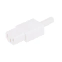 Bulgin C13 Straight Cable IEC Connector 250V 10A Male Screw Termination PX0587/WH