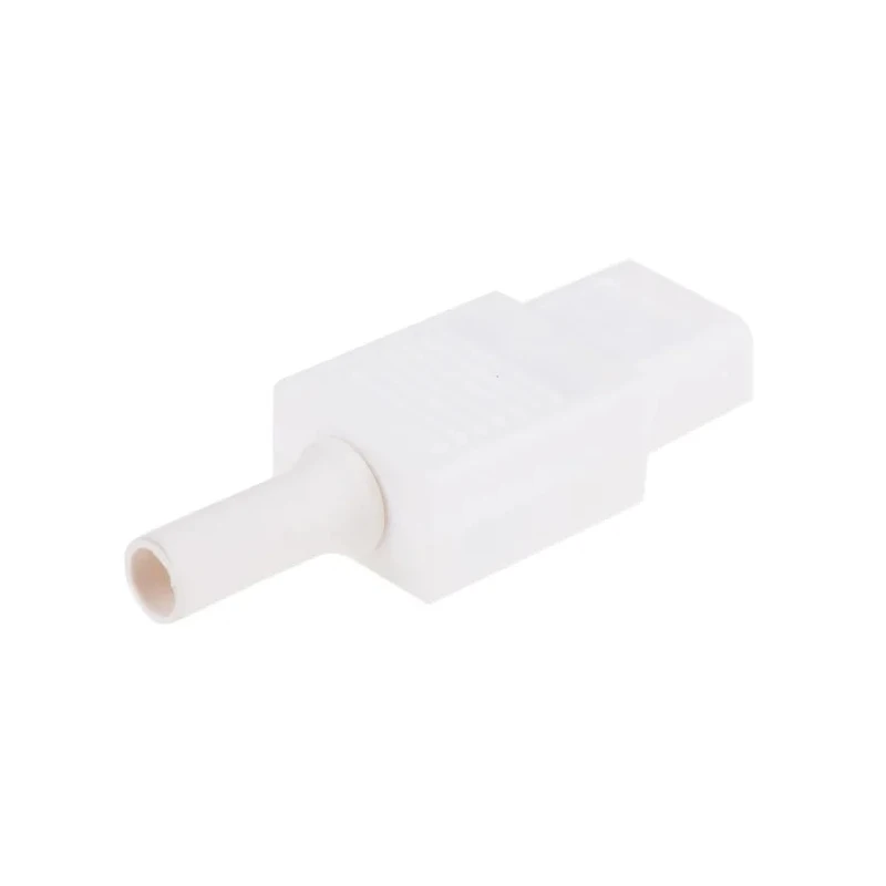 Bulgin C13 Straight Cable IEC Connector 250V 10A Male Screw Termination PX0587/WH