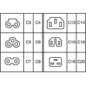 Bulgin C13 Straight Cable IEC Connector 250V 10A Male Screw Termination PX0587/WH