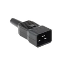 Schurter C20 Straight Cable IEC Connector, Male, Screw Termination, 250V, 16A, Rewireable 4796.0000