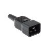 Schurter C20 Straight Cable IEC Connector, Male, Screw Termination, 250V, 16A, Rewireable 4796.0000