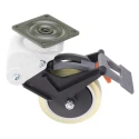 RS PRO Braked Swivel Castor 110 kg Load Capacity 100 mm Polyurethane Wheel 160 mm Overall Height 296-2871