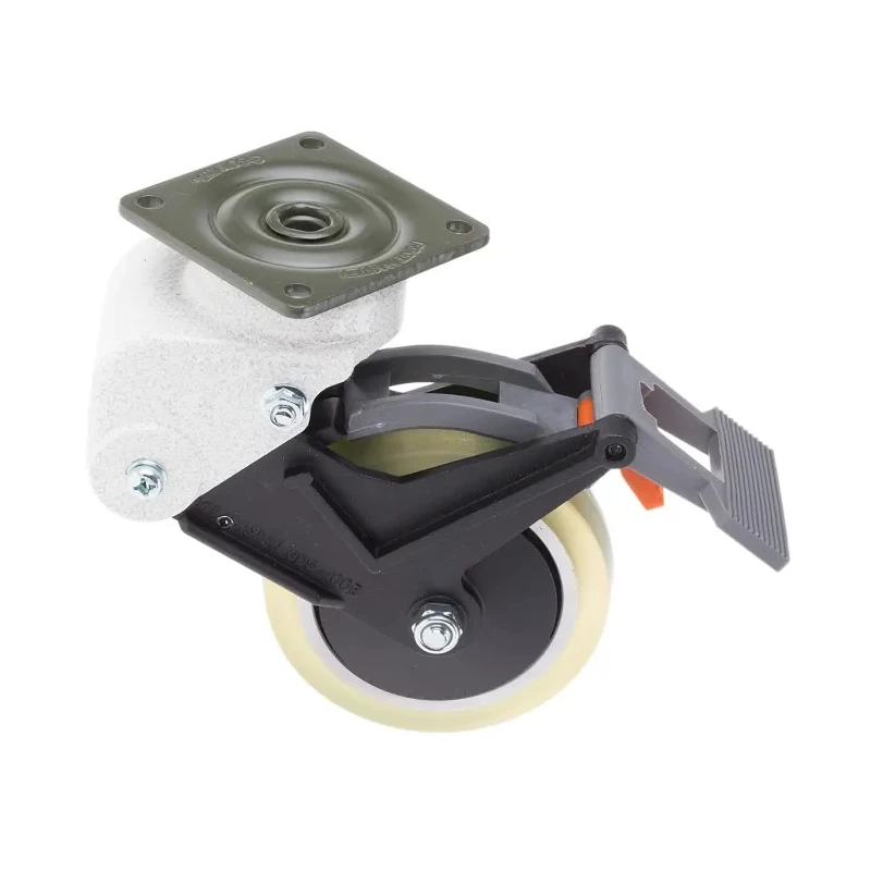 RS PRO Braked Swivel Castor 110 kg Load Capacity 100 mm Polyurethane Wheel 160 mm Overall Height 296-2871