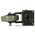 RS PRO Heavy Duty Swivel Castor, 110 kg Load Capacity, 100 mm Urethane Wheel, Aluminium Hub 296-2865