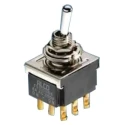 TE Connectivity Toggle Switch, Panel Mount, On-Off-On, SPDT, Solder Terminal, 12 V dc, 250 V ac FTH0904
