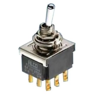 TE Connectivity Toggle Switch, Panel Mount, On-Off-On, SPDT, Solder Terminal, 12 V dc, 250 V ac FTH0904