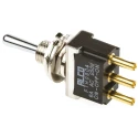 TE Connectivity Toggle Switch, Panel Mount, On-Off-On, SPDT, Solder Terminal, 12 V dc, 250 V ac FTH0904