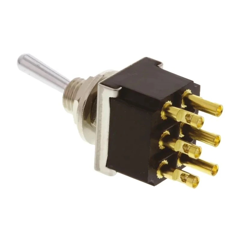 TE Connectivity Toggle Switch, Panel Mount, On-On, DPDT, Solder Terminal FTR0904