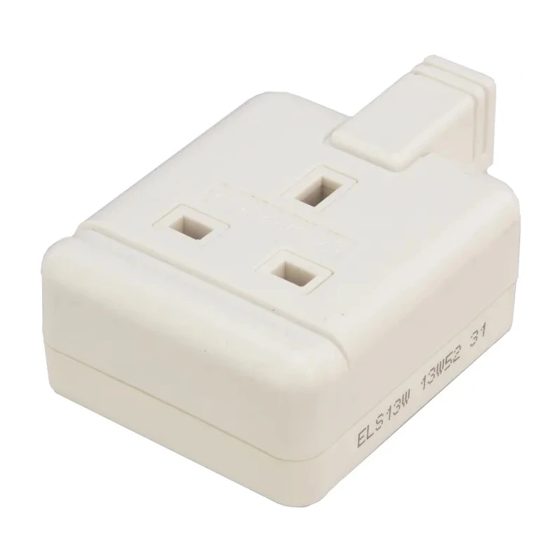 RS PRO 1 Socket Type G Trailing Socket 240V Heavy Duty High Impact Construction 296-3486