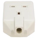 RS PRO 1 Socket Type G Trailing Socket 240V Heavy Duty High Impact Construction 296-3486