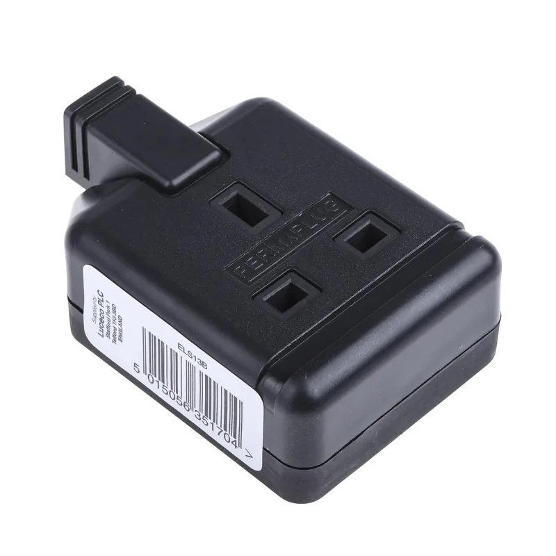 RS PRO 13A 1 Socket Type G Traling Socket 240V 296-3470
