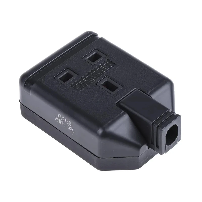 RS PRO 13A 1 Socket Type G Traling Socket 240V 296-3470