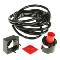 RS PRO Air Switch Actuator Push Button Panel Actuator 30.5mm x 30.5mm Length 32mm Depth 317-055