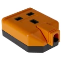 RS PRO 1 Socket Type G Trailing Socket, 240V 13A Durable Orange Rewireable Heavy-Duty 296-3492