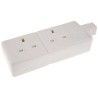 RS PRO Heavy Duty 2 Socket Type G Trailing Socket 240V 13A 296-3515
