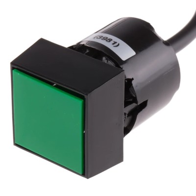 RS PRO Air Switch Actuator Cable Push Button Mount Type 30.5mm x 30.5mm 2m Tube Length 317-061
