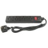 RS PRO 2 m 4 Socket Type G Extension Lead Power Strips 240V 13A 296-3672