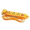 RS PRO 2 m 4 Socket Type G Extension Lead Power Strips, 240V, 13A, Heavy Duty Rubber Cord 296-3694