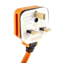 RS PRO 2 m 4 Socket Type G Extension Lead Power Strips, 240V, 13A, Heavy Duty Rubber Cord 296-3694