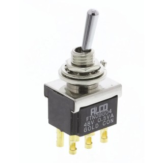 TE Connectivity Toggle Switch Panel Mount On-On DPDT Solder Terminal 12V dc 250V ac FTN09G04