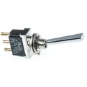 TE Connectivity Toggle Switch, Panel Mount, On-On, SPDT, Solder Terminal, 12 V dc, 6A, 250 V ac, Chrome Plated Brass 317-645