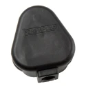 Masterplug 15A 250V UK Type D/Mains Plug Black Thermoplastic Rubber Cable Screw PT15SLB-01