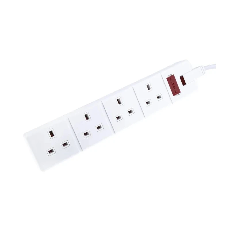 RS PRO 2 m 4 Socket Type G Extension Lead Power Strips 240V 13A 296-3701