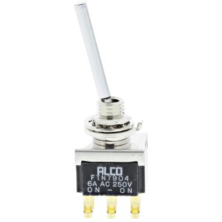 TE Connectivity Toggle Switch, Panel Mount, On-On DPDT, Solder Terminal, 250 V AC FTN7904