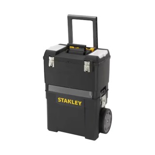 Stanley 3 Drawer Plastic Tool Box Wheeled with Removable Tote 473mm Length 470mm Width 619mm Height 1-93-968