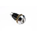 Lorlin Key Switch DPCO 1A 24V dc 240V ac 2-Position 2-Way Common Key Tapered Bezel SRL5MS2850