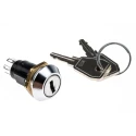 Lorlin Key Switch DPCO 1A 24V dc 240V ac 2-Position 2-Way Common Key Tapered Bezel SRL5MS2850