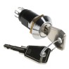 Lorlin Key Switch 2 Position Double Pole Change Over 1A 24V DC 240V AC Fibreglass Reinforced Polyamide SRL5LS2850